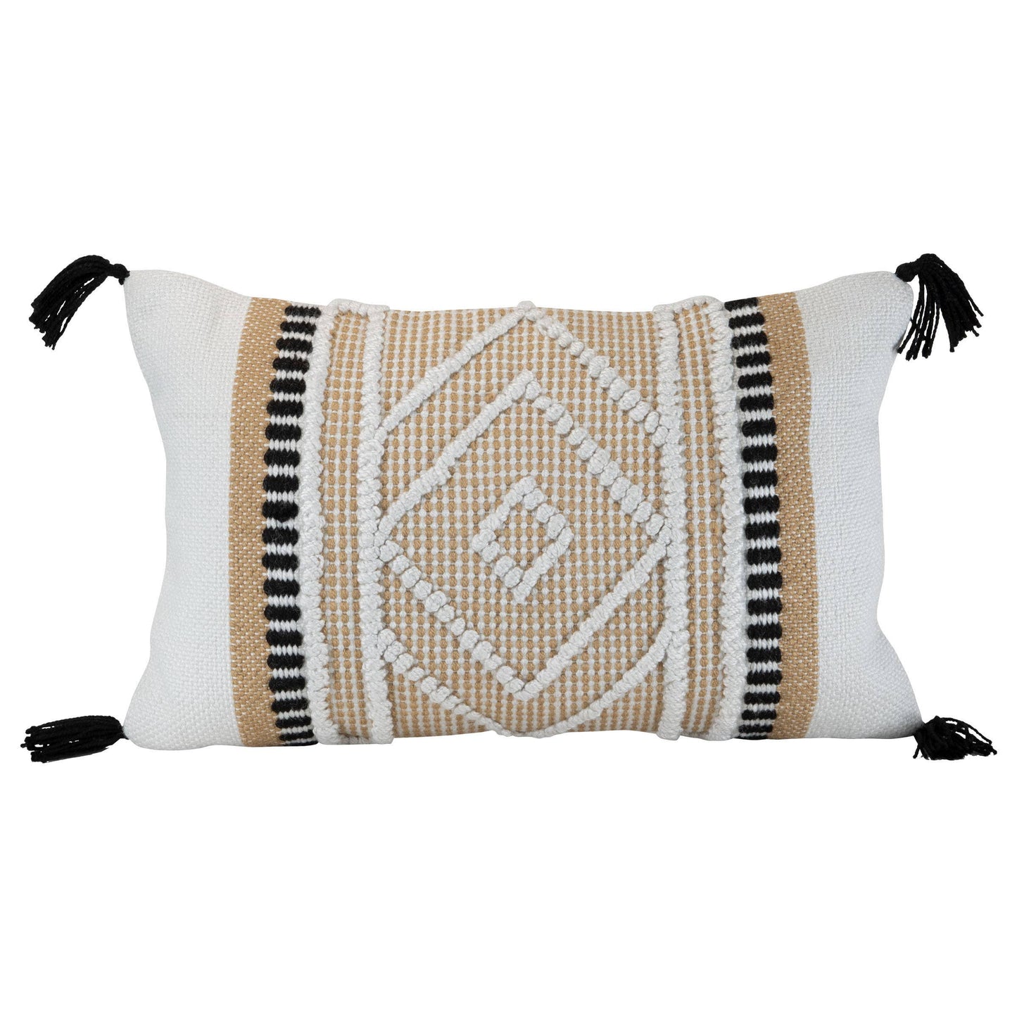 Allie Diamond Motif 14x22 Outdoor Indoor Filled Pillow