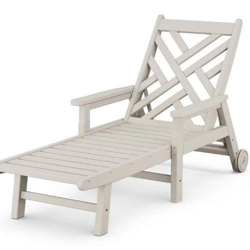 Polywood Chippendale Chaise with Arms & Wheels