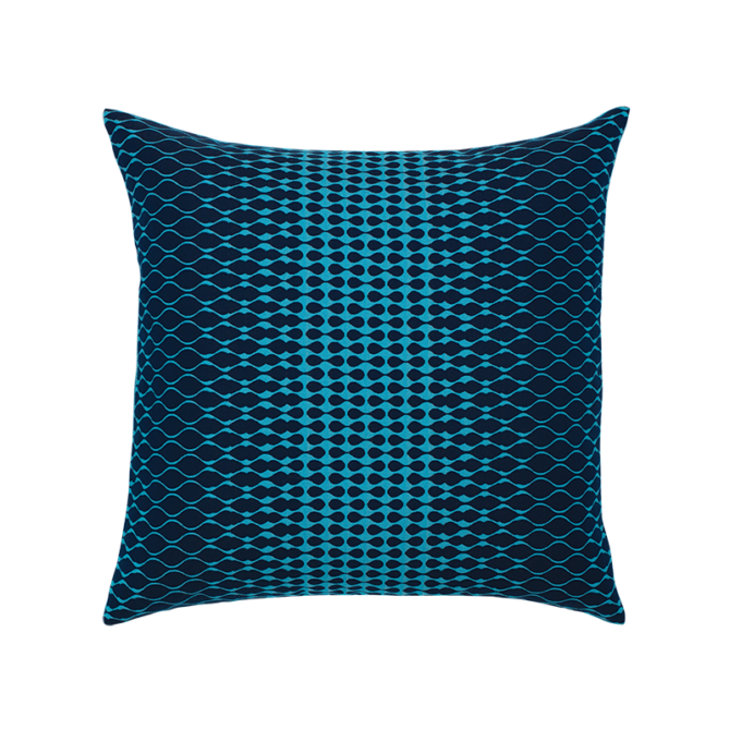 Elaine Smith Outdoor Pillow - Optic Azure