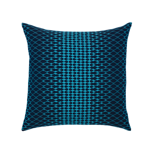 Elaine Smith Outdoor Pillow - Optic Azure