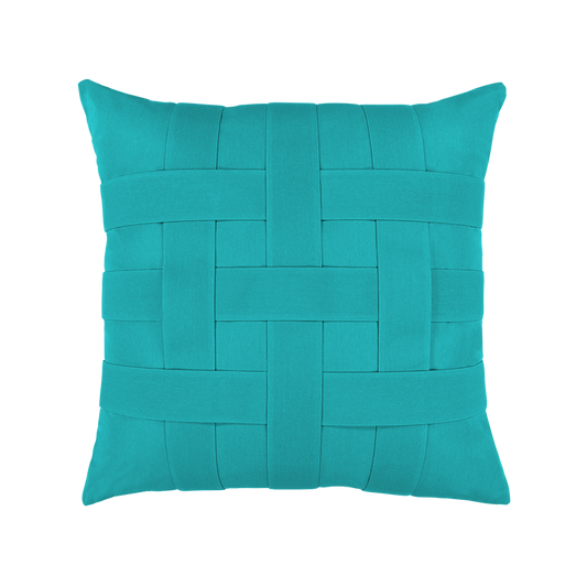 Elaine Smith Outdoor Pillow - Basketweave Style